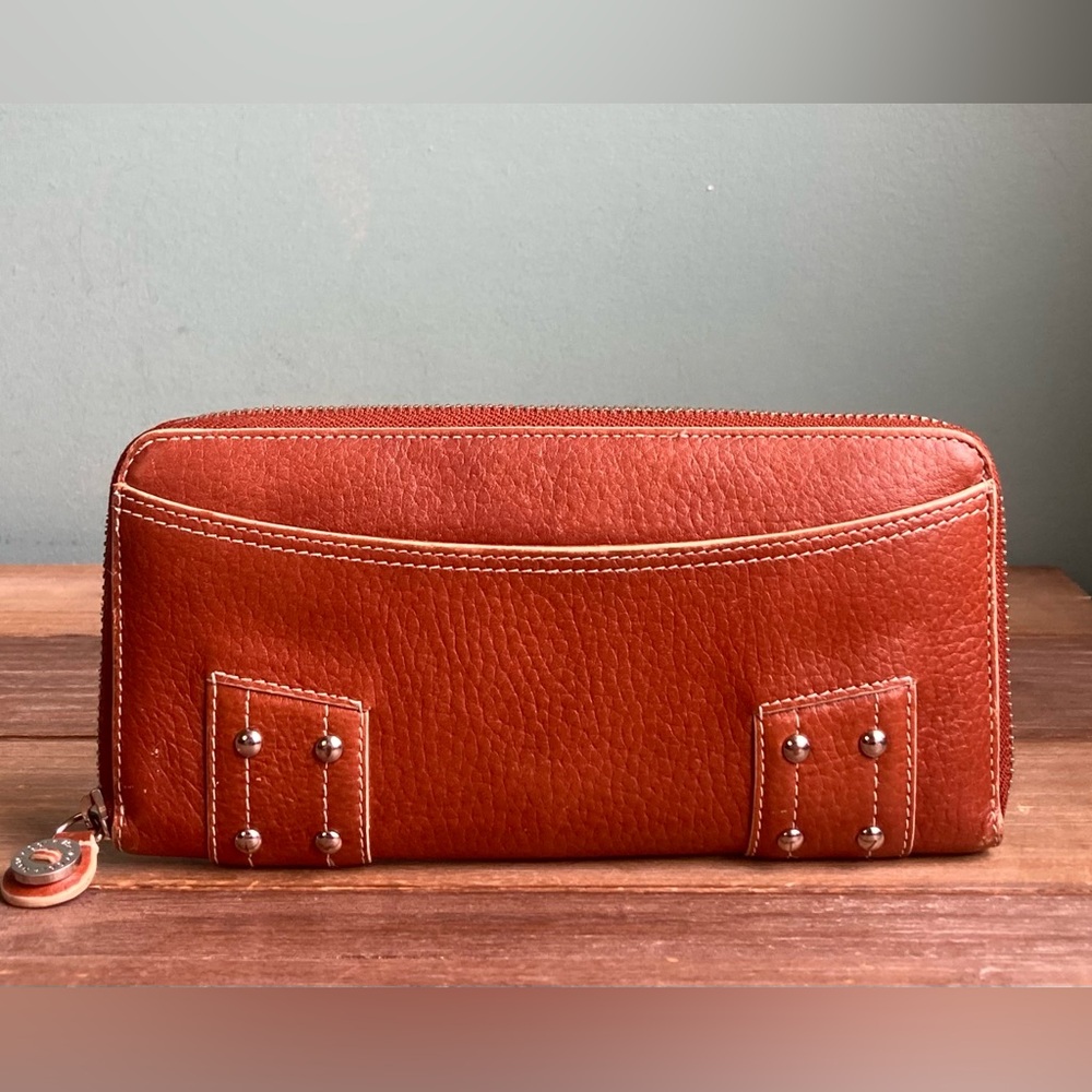 Vintage Cole Haan Village Leather Zip Around Wallet